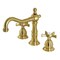 Kingston Brass KS1977NX Widespread Bathroom Faucet with Brass Pop-Up, Brushed Brass KS1977NX - alternate 1
